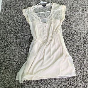Flowy Off White Spring/Summer Dress